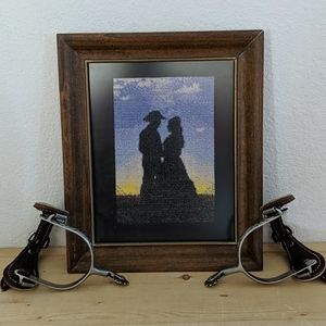 🎉HP🎉Handmade Lovers at Sunset Cross Stitch